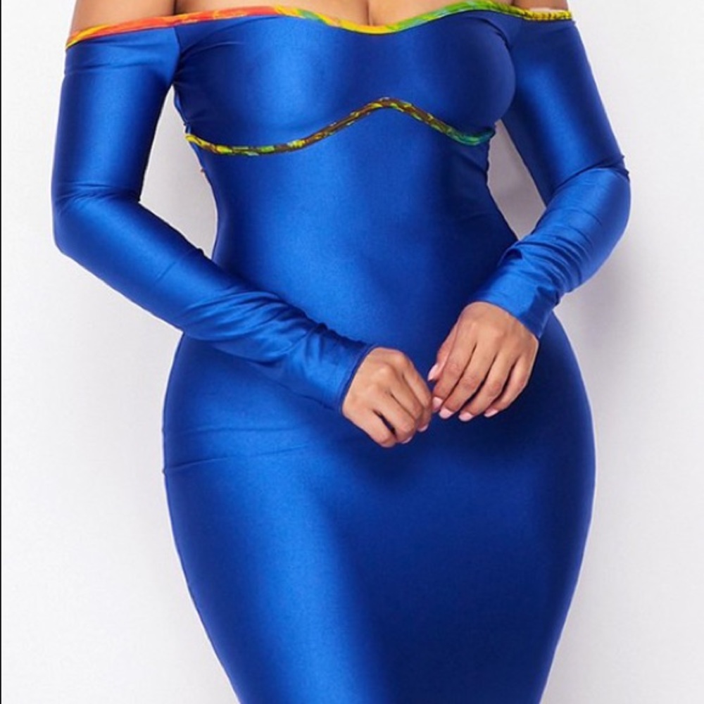 Silky Blue Dress
